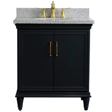 Load image into Gallery viewer, Bellaterra Home Vanity BellaTerra Home 31&quot; Single sink vanity in Dark Gray finish with Gray granite with oval sink 400800-31-DG-GYO