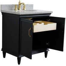 Load image into Gallery viewer, Bellaterra Home Vanity BellaTerra Home 31&quot; Single sink vanity in Dark Gray finish with Gray granite with oval sink 400800-31-DG-GYO