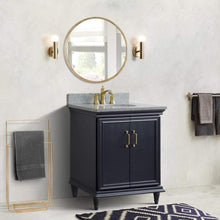 Load image into Gallery viewer, Bellaterra Home Vanity BellaTerra Home 31&quot; Single sink vanity in Dark Gray finish with Gray granite with oval sink 400800-31-DG-GYO