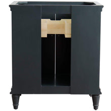 Load image into Gallery viewer, Bellaterra Home Vanity BellaTerra Home 31&quot; Single sink vanity in Dark Gray finish with Gray granite with oval sink 400800-31-DG-GYO