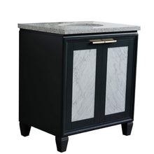 Load image into Gallery viewer, Bellaterra Home Vanity BellaTerra Home 31&quot; Single sink vanity in Dark Gray finish with Gray granite with oval sink 400990-31-DG-GYO
