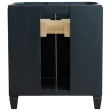 Load image into Gallery viewer, Bellaterra Home Vanity BellaTerra Home 31&quot; Single sink vanity in Dark Gray finish with Gray granite with oval sink 400990-31-DG-GYO