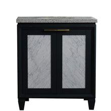 Load image into Gallery viewer, Bellaterra Home Vanity BellaTerra Home 31&quot; Single sink vanity in Dark Gray finish with Gray granite with oval sink 400990-31-DG-GYO