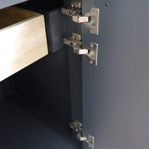 Bellaterra Home Vanity BellaTerra Home 31" Single sink vanity in Dark Gray finish with Gray granite with oval sink 400990-31-DG-GYO