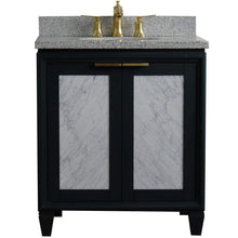 Load image into Gallery viewer, Bellaterra Home Vanity BellaTerra Home 31&quot; Single sink vanity in Dark Gray finish with Gray granite with oval sink 400990-31-DG-GYO