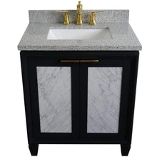 Load image into Gallery viewer, Bellaterra Home Vanity BellaTerra Home 31&quot; Single sink vanity in Dark Gray finish with Gray granite with rectangle sink 400990-31-DG-GYR