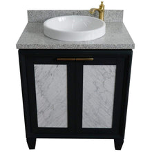 Load image into Gallery viewer, Bellaterra Home Vanity BellaTerra Home 31&quot; Single sink vanity in Dark Gray finish with Gray granite with round sink 400990-31-DG-GYRD