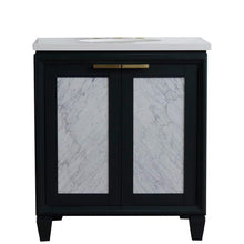 Load image into Gallery viewer, Bellaterra Home Vanity BellaTerra Home 31&quot; Single sink vanity in Dark Gray finish with White quartz with oval sink 400990-31-DG-WEO