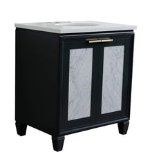 Load image into Gallery viewer, Bellaterra Home Vanity BellaTerra Home 31&quot; Single sink vanity in Dark Gray finish with White quartz with oval sink 400990-31-DG-WEO