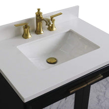 Load image into Gallery viewer, Bellaterra Home Vanity BellaTerra Home 31&quot; Single sink vanity in Dark Gray finish with White quartz with rectangle sink 400990-31-DG-WER