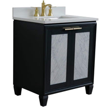 Load image into Gallery viewer, Bellaterra Home Vanity BellaTerra Home 31&quot; Single sink vanity in Dark Gray finish with White quartz with rectangle sink 400990-31-DG-WER