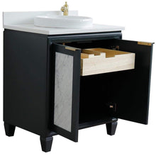 Load image into Gallery viewer, Bellaterra Home Vanity BellaTerra Home 31&quot; Single sink vanity in Dark Gray finish with White quartz with round sink 400990-31-DG-WERD