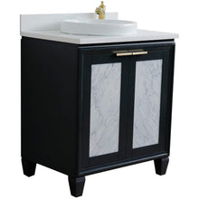 Load image into Gallery viewer, Bellaterra Home Vanity BellaTerra Home 31&quot; Single sink vanity in Dark Gray finish with White quartz with round sink 400990-31-DG-WERD