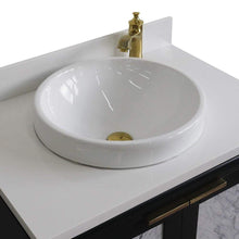 Load image into Gallery viewer, Bellaterra Home Vanity BellaTerra Home 31&quot; Single sink vanity in Dark Gray finish with White quartz with round sink 400990-31-DG-WERD