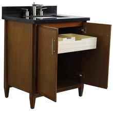 Load image into Gallery viewer, Bellaterra Home Vanity BellaTerra Home 31&quot; Single sink vanity in Walnut finish with Black galaxy granite with rectangle sink 400901-31-WA-BGR