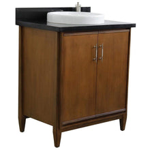 Load image into Gallery viewer, Bellaterra Home Vanity BellaTerra Home 31&quot; Single sink vanity in Walnut finish with Black galaxy granite with round sink 400901-31-WA-BGRD