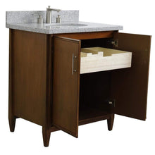 Load image into Gallery viewer, Bellaterra Home Vanity BellaTerra Home 31&quot; Single sink vanity in Walnut finish with Gray granite with oval sink 400901-31-WA-GYO