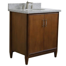 Load image into Gallery viewer, Bellaterra Home Vanity BellaTerra Home 31&quot; Single sink vanity in Walnut finish with Gray granite with oval sink 400901-31-WA-GYO