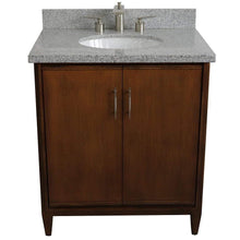 Load image into Gallery viewer, Bellaterra Home Vanity BellaTerra Home 31&quot; Single sink vanity in Walnut finish with Gray granite with oval sink 400901-31-WA-GYO