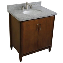 Load image into Gallery viewer, Bellaterra Home Vanity BellaTerra Home 31&quot; Single sink vanity in Walnut finish with Gray granite with oval sink 400901-31-WA-GYO