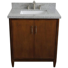 Load image into Gallery viewer, Bellaterra Home Vanity BellaTerra Home 31&quot; Single sink vanity in Walnut finish with Gray granite with rectangle sink 400901-31-WA-GYR