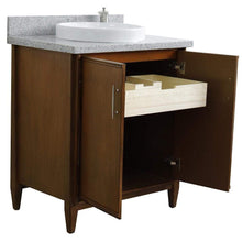Load image into Gallery viewer, Bellaterra Home Vanity BellaTerra Home 31&quot; Single sink vanity in Walnut finish with Gray granite with round sink 400901-31-WA-GYRD