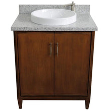 Load image into Gallery viewer, Bellaterra Home Vanity BellaTerra Home 31&quot; Single sink vanity in Walnut finish with Gray granite with round sink 400901-31-WA-GYRD