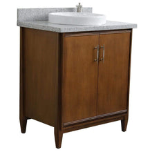 Load image into Gallery viewer, Bellaterra Home Vanity BellaTerra Home 31&quot; Single sink vanity in Walnut finish with Gray granite with round sink 400901-31-WA-GYRD