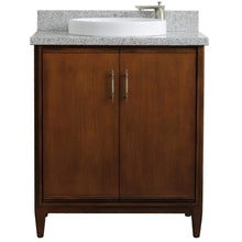 Load image into Gallery viewer, Bellaterra Home Vanity BellaTerra Home 31&quot; Single sink vanity in Walnut finish with Gray granite with round sink 400901-31-WA-GYRD