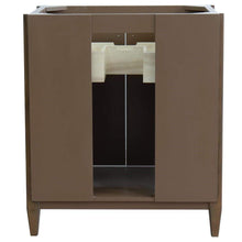 Load image into Gallery viewer, Bellaterra Home Vanity BellaTerra Home 31&quot; Single sink vanity in Walnut finish with White carrara marble with rectangle sink 400901-31-WA-WMR