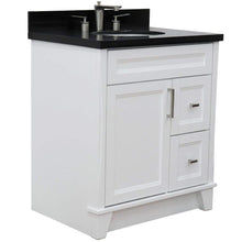 Load image into Gallery viewer, Bellaterra Home Vanity BellaTerra Home 31&quot; Single Sink Vanity in White Finish with Black Galaxy Granite with Oval Sink 400700-31-WH-BGO