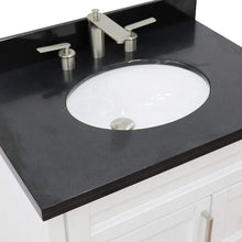 Load image into Gallery viewer, Bellaterra Home Vanity BellaTerra Home 31&quot; Single Sink Vanity in White Finish with Black Galaxy Granite with Oval Sink 400700-31-WH-BGO