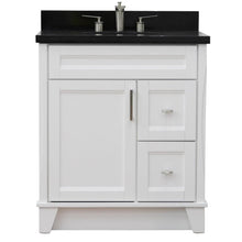 Load image into Gallery viewer, Bellaterra Home Vanity BellaTerra Home 31&quot; Single Sink Vanity in White Finish with Black Galaxy Granite with Oval Sink 400700-31-WH-BGO