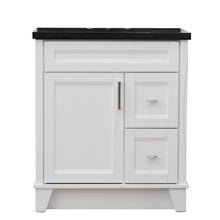 Load image into Gallery viewer, Bellaterra Home Vanity BellaTerra Home 31&quot; Single Sink Vanity in White Finish with Black Galaxy Granite with Oval Sink 400700-31-WH-BGO