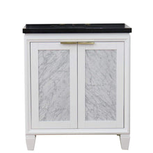 Load image into Gallery viewer, Bellaterra Home Vanity BellaTerra Home 31&quot; Single sink vanity in White finish with Black galaxy granite with oval sink 400990-31-WH-BGO