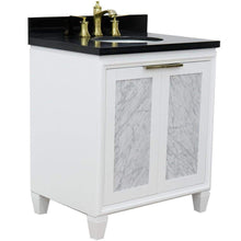 Load image into Gallery viewer, Bellaterra Home Vanity BellaTerra Home 31&quot; Single sink vanity in White finish with Black galaxy granite with oval sink 400990-31-WH-BGO
