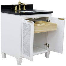Load image into Gallery viewer, Bellaterra Home Vanity BellaTerra Home 31&quot; Single sink vanity in White finish with Black galaxy granite with oval sink 400990-31-WH-BGO