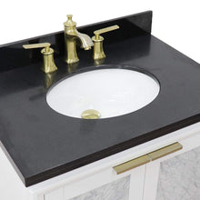 Load image into Gallery viewer, Bellaterra Home Vanity BellaTerra Home 31&quot; Single sink vanity in White finish with Black galaxy granite with oval sink 400990-31-WH-BGO
