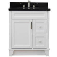 Load image into Gallery viewer, Bellaterra Home Vanity BellaTerra Home 31&quot; Single Sink Vanity in White Finish with Black Galaxy Granite with Rectangle Sink 400700-31-WH-BGR