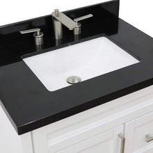 Load image into Gallery viewer, Bellaterra Home Vanity BellaTerra Home 31&quot; Single Sink Vanity in White Finish with Black Galaxy Granite with Rectangle Sink 400700-31-WH-BGR