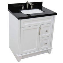 Load image into Gallery viewer, Bellaterra Home Vanity BellaTerra Home 31&quot; Single Sink Vanity in White Finish with Black Galaxy Granite with Rectangle Sink 400700-31-WH-BGR