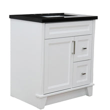Load image into Gallery viewer, Bellaterra Home Vanity BellaTerra Home 31&quot; Single Sink Vanity in White Finish with Black Galaxy Granite with Rectangle Sink 400700-31-WH-BGR