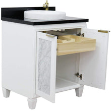 Load image into Gallery viewer, Bellaterra Home Vanity BellaTerra Home 31&quot; Single sink vanity in White finish with Black galaxy granite with round sink 400990-31-WH-BGRD