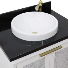 Load image into Gallery viewer, Bellaterra Home Vanity BellaTerra Home 31&quot; Single sink vanity in White finish with Black galaxy granite with round sink 400990-31-WH-BGRD