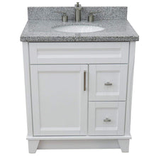 Load image into Gallery viewer, Bellaterra Home Vanity BellaTerra Home 31&quot; Single Sink Vanity in White Finish with Gray Granite with Oval Sink 400700-31-WH-GYO