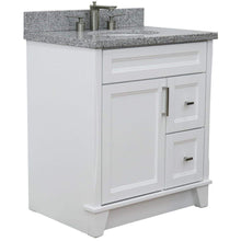 Load image into Gallery viewer, Bellaterra Home Vanity BellaTerra Home 31&quot; Single Sink Vanity in White Finish with Gray Granite with Oval Sink 400700-31-WH-GYO