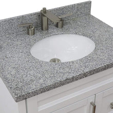 Load image into Gallery viewer, Bellaterra Home Vanity BellaTerra Home 31&quot; Single Sink Vanity in White Finish with Gray Granite with Oval Sink 400700-31-WH-GYO