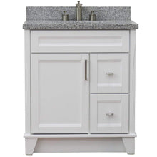 Load image into Gallery viewer, Bellaterra Home Vanity BellaTerra Home 31&quot; Single Sink Vanity in White Finish with Gray Granite with Oval Sink 400700-31-WH-GYO