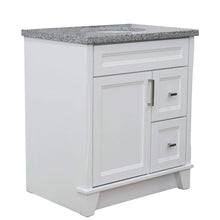 Load image into Gallery viewer, Bellaterra Home Vanity BellaTerra Home 31&quot; Single Sink Vanity in White Finish with Gray Granite with Oval Sink 400700-31-WH-GYO