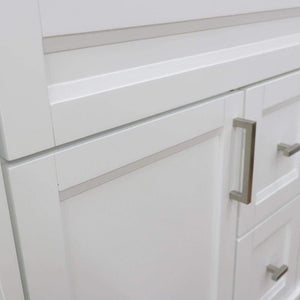Bellaterra Home Vanity BellaTerra Home 31" Single Sink Vanity in White Finish with Gray Granite with Rectangle Sink 400700-31-WH-GYR